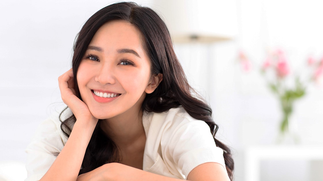 Asian Woman Smiling