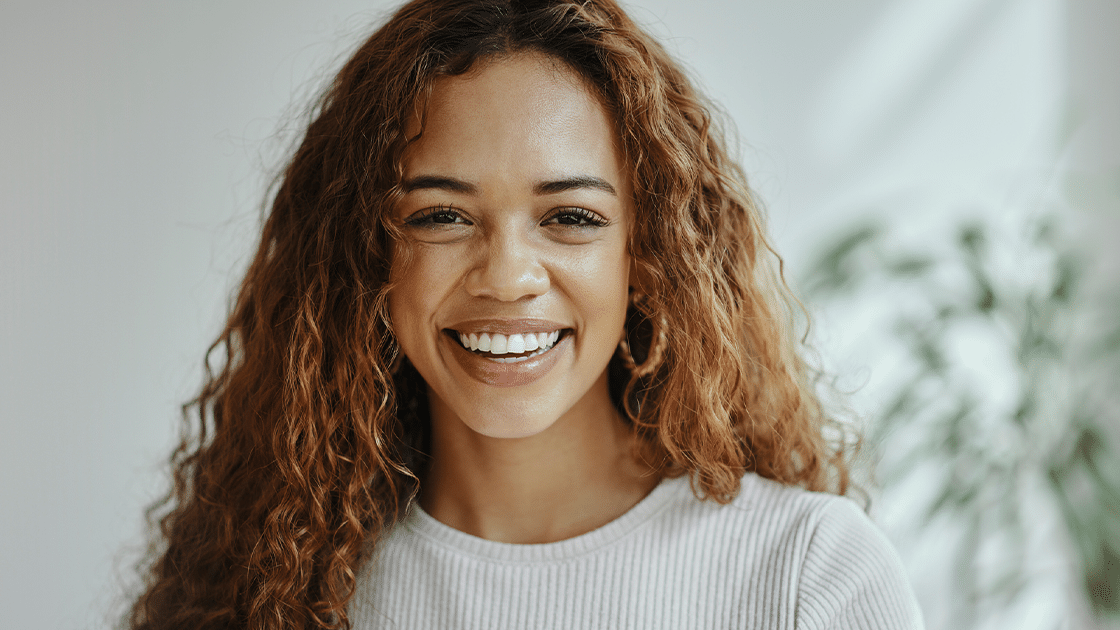 Lady With Curly Hair 